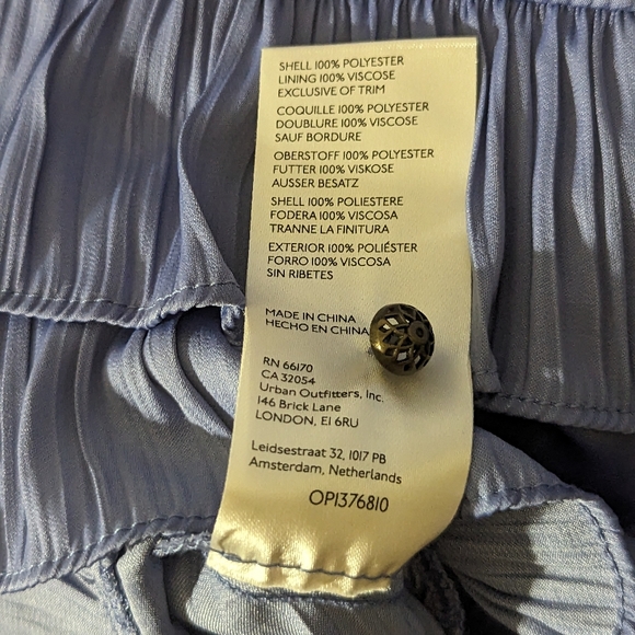 Anthropologie Blue Ruffled Mini Dress - Picture 11 of 13